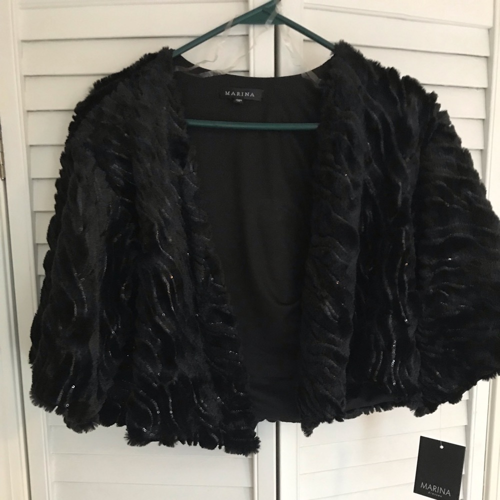 Faux-Fur Bolero